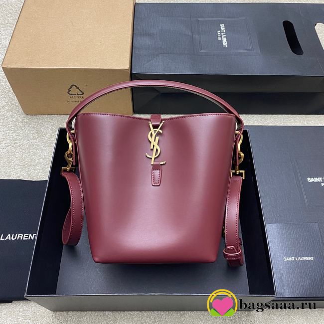 Bagsaaa YSL LE 37 small in shiny leather 749036 red - 17 X 20 X 13 CM - 1