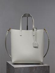 Bagsaaa YSL Shopping Saint Laurent Toy In Leather 600307 White - 25x28x8cm - 1