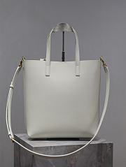 Bagsaaa YSL Shopping Saint Laurent Toy In Leather 600307 White - 25x28x8cm - 2