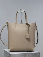 Bagsaaa YSL Shopping Saint Laurent Toy In Leather 600307 Beige - 25x28x8cm - 1