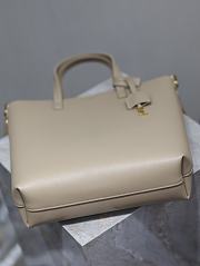 Bagsaaa YSL Shopping Saint Laurent Toy In Leather 600307 Beige - 25x28x8cm - 2