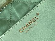 Bagsaaa Chanel 22 Mini Handbag Metallic Green AS3980 - 20 × 19 × 6 cm - 3