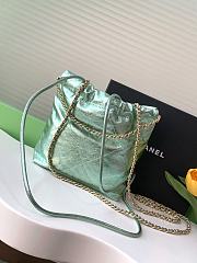 Bagsaaa Chanel 22 Mini Handbag Metallic Green AS3980 - 20 × 19 × 6 cm - 4