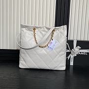 Bagsaaa Chanel Shopping Bag AS5315 White Lambskin - 34 x 36 x 12cm - 3