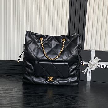 Bagsaaa Chanel Shopping Bag AS5315 Black Lambskin - 34 x 36 x 12cm