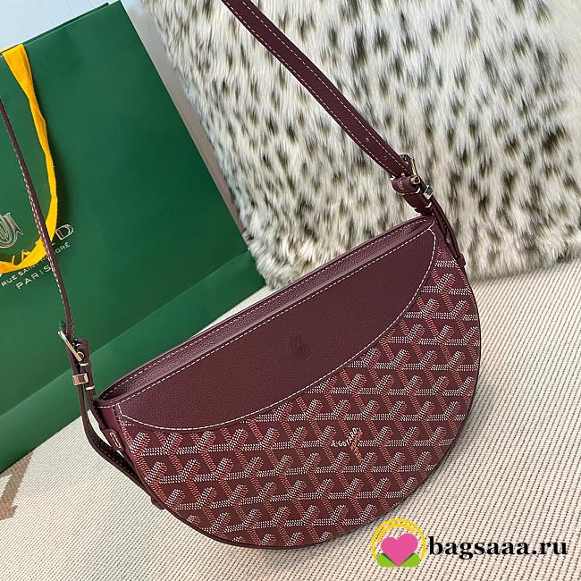 Bagsaaa Goyard Hirondelle bag dark red - 25X6X17 cm - 1