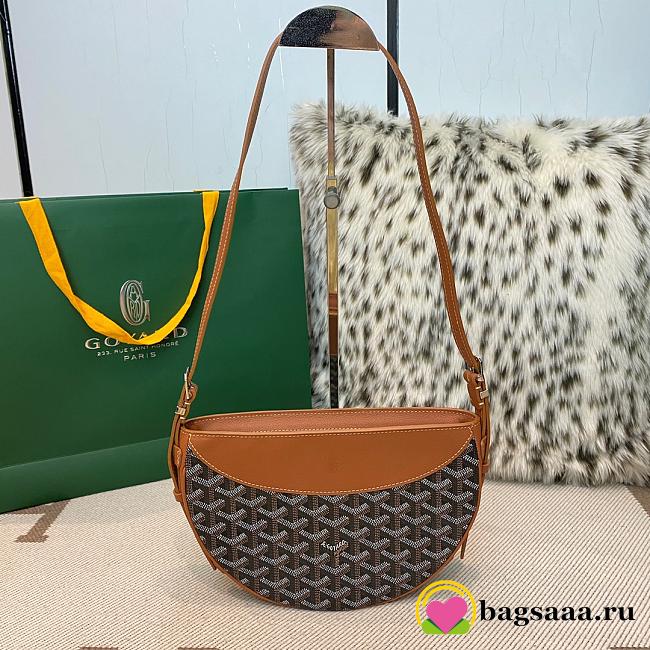 Bagsaaa Goyard Hirondelle bag black & tan - 25X6X17 cm - 1