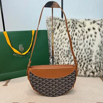 Bagsaaa Goyard Hirondelle bag black & tan - 25X6X17 cm