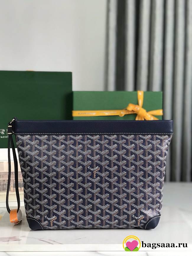 Bagsaaa Goyard Conti pouch dark blue - 24 x 6.5 x 22 cm - 1