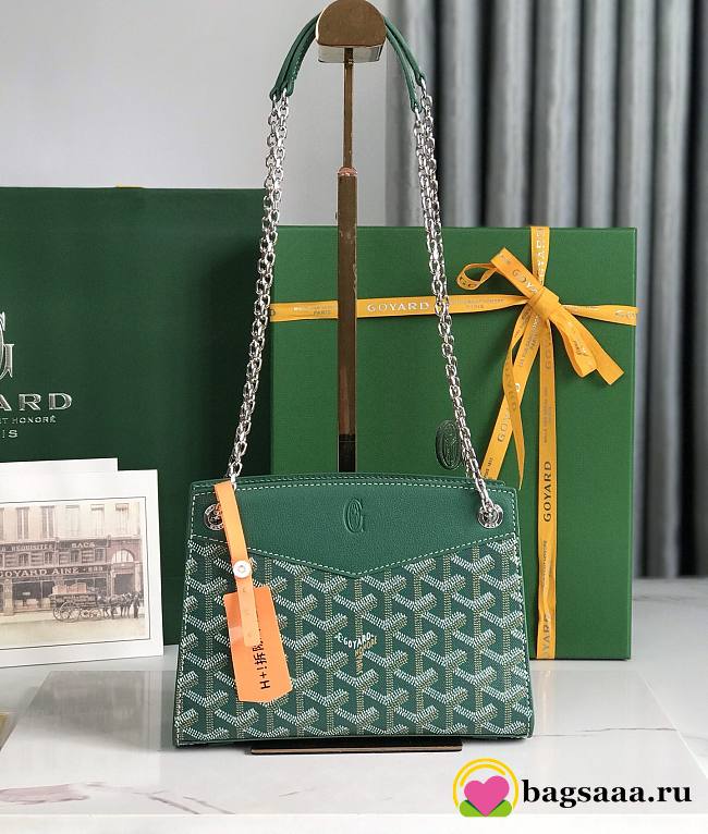 Bagsaaa Goyard Rouette Structuré Mini Bag Green - 20.5 x 6.5 x 15 cm - 1