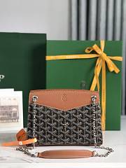 Bagsaaa Goyard Rouette Structuré Mini Bag Black & Tan - 20.5 x 6.5 x 15 cm - 3