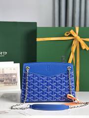 Bagsaaa Goyard Rouette Structuré Mini Bag Blue - 20.5 x 6.5 x 15 cm - 1