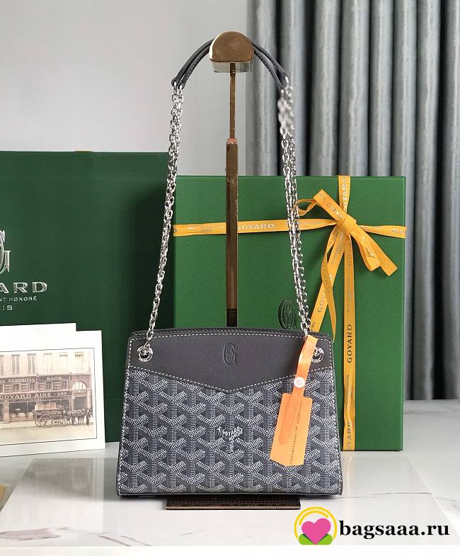 Bagsaaa Goyard Rouette Structuré Mini Bag Gray - 20.5 x 6.5 x 15 cm - 1