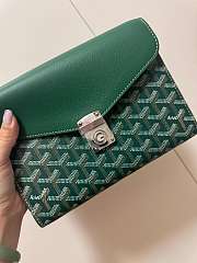 Bagsaaa Goyard Chypre Wallet-Pouch Green - 21 x 4 x 16 cm - 4