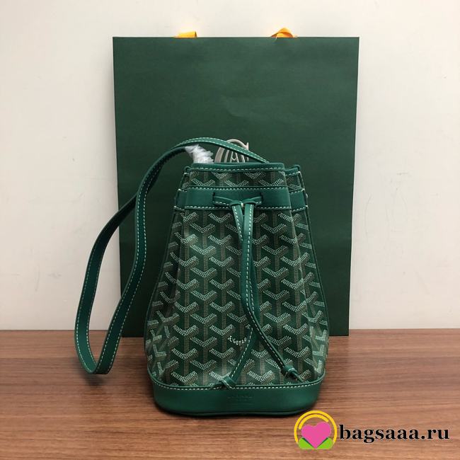 Bagsaaa Goyard Petit Flot Bucket Bag Green - 23cm - 1