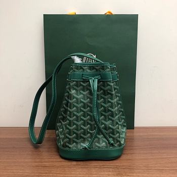 Bagsaaa Goyard Petit Flot Bucket Bag Green - 23cm