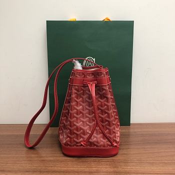 Bagsaaa Goyard Petit Flot Bucket Bag Red - 23cm