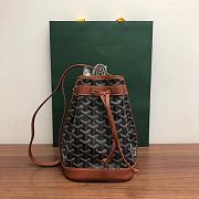 Bagsaaa Goyard Petit Flot Bucket Bag Black & Tan - 23cm - 1