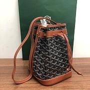 Bagsaaa Goyard Petit Flot Bucket Bag Black & Tan - 23cm - 3