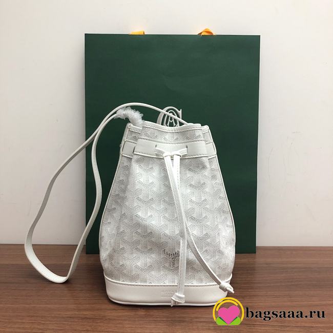 Bagsaaa Goyard Petit Flot Bucket Bag White - 23cm - 1