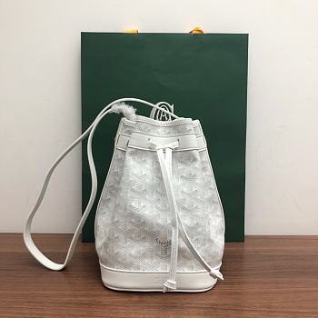 Bagsaaa Goyard Petit Flot Bucket Bag White - 23cm