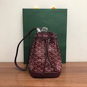 Bagsaaa Goyard Petit Flot Bucket Bag Dark Red - 23cm - 1