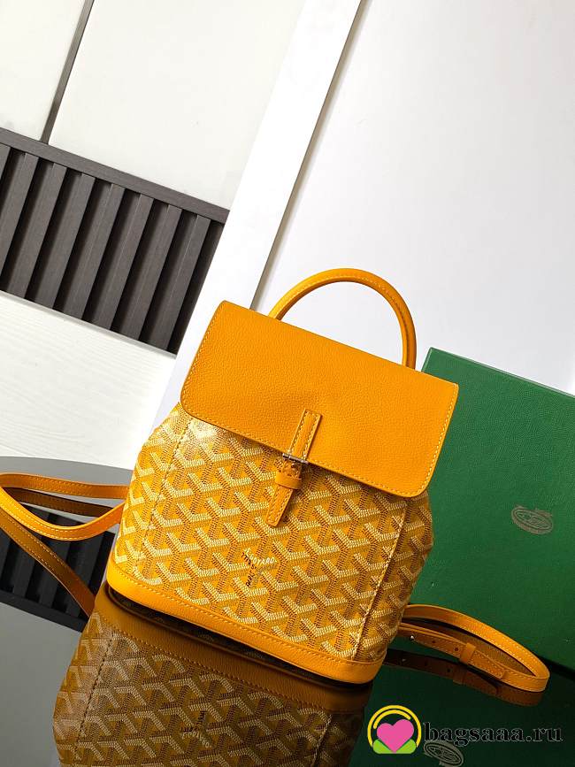 Bagsaaa Goyard Alpin Mini Backpack Yellow - 23 x 9.5 x 19 cm - 1