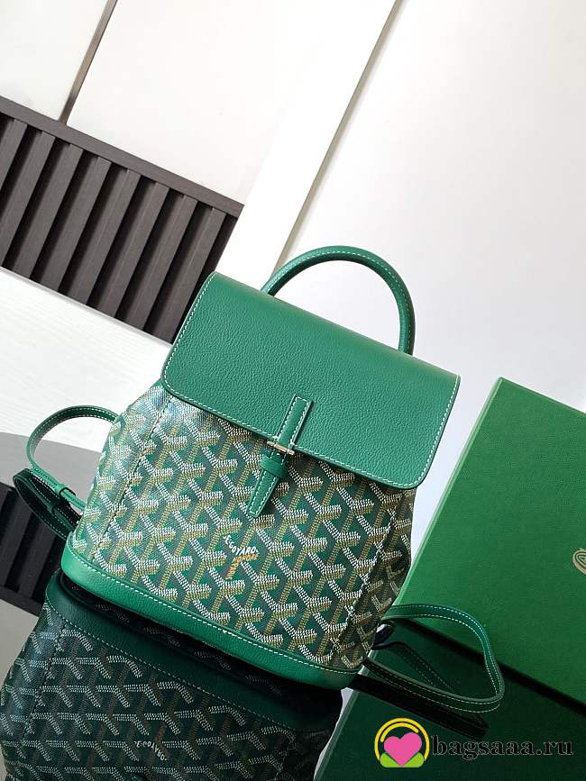 Bagsaaa Goyard Alpin Mini Backpack Green - 23 x 9.5 x 19 cm - 1