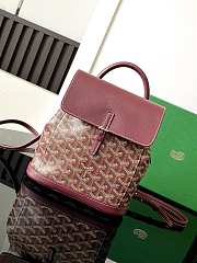 Bagsaaa Goyard Alpin Mini Backpack Dark Red - 23 x 9.5 x 19 cm - 1