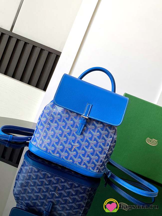 Bagsaaa Goyard Alpin Mini Backpack Blue - 23 x 9.5 x 19 cm - 1