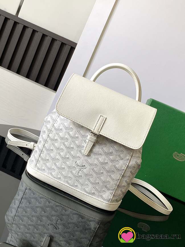 Bagsaaa Goyard Alpin Mini Backpack White - 23 x 9.5 x 19 cm - 1