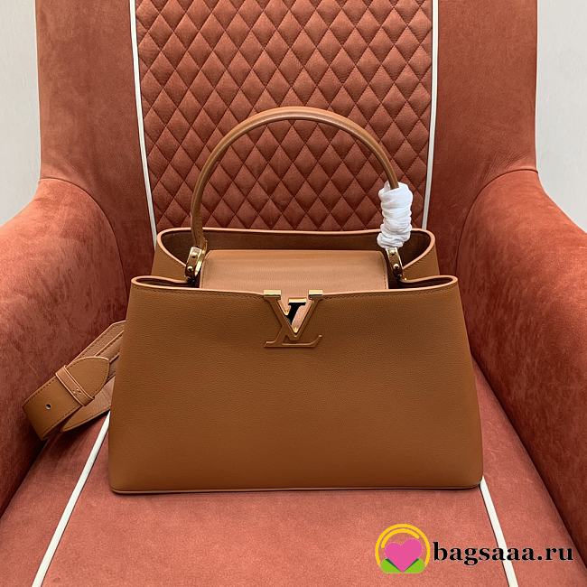 Bagsaaa Louis Vuitton M24879 Capucines GM Souple Bag Brown - 38 x 23 x 16 cm - 1