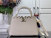 Bagsaaa Louis Vuitton M11964 Capucines BB Bag Quartz White - 27 x 17.3 x 9 cm - 1