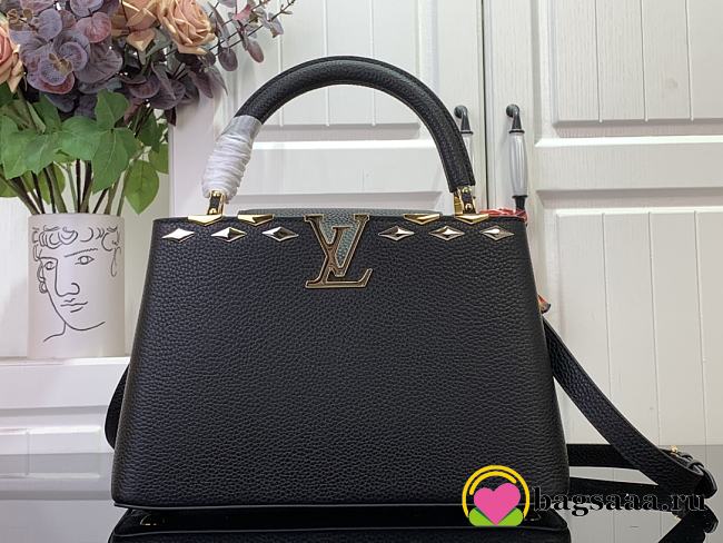 Bagsaaa Louis Vuitton M12135 Capucines MM Bag Black - 31 x 20 x 11 cm - 1