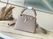 Bagsaaa Louis Vuitton M11341 Capucines Mini Bag Galet Grey - 21 x 13.6 x 8 cm - 1