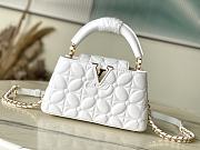 Bagsaaa Louis Vuitton M25283 Capucines East-West Mini White - 22 x 12 x 8 cm - 1