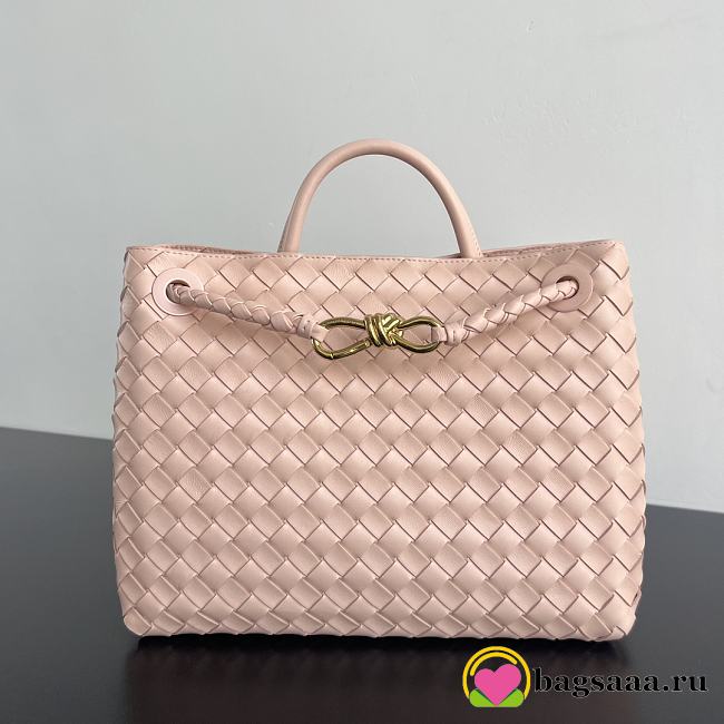 Bagsaaa Bottega Veneta Andiamo Light Pink 766016 - 32x25x11 cm - 1