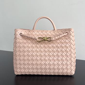 Bagsaaa Bottega Veneta Andiamo Light Pink 766016 - 32x25x11 cm