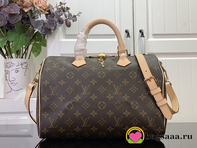 Bagsaaa Louis Vuitton M46980 Speedy Bandoulière 30 Monogram - 30 x 21 x 17 cm - 1