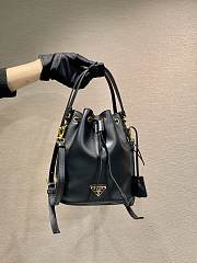 Bagsaaa Prada Leather Mini Bag 1BE067 Black - 19.5x15.5x10 cm - 1