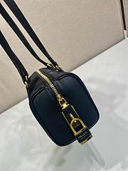 Bagsaaa Prada Re-Nylon and leather medium top-handle bag with padlock 1BB127 black - 29cm - 4