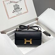 Bagsaaa Hermes Constance Elan Black & Gold - 24x12x4 cm - 1