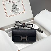 Bagsaaa Hermes Constance Elan Black & Silver - 24x12x4 cm - 1