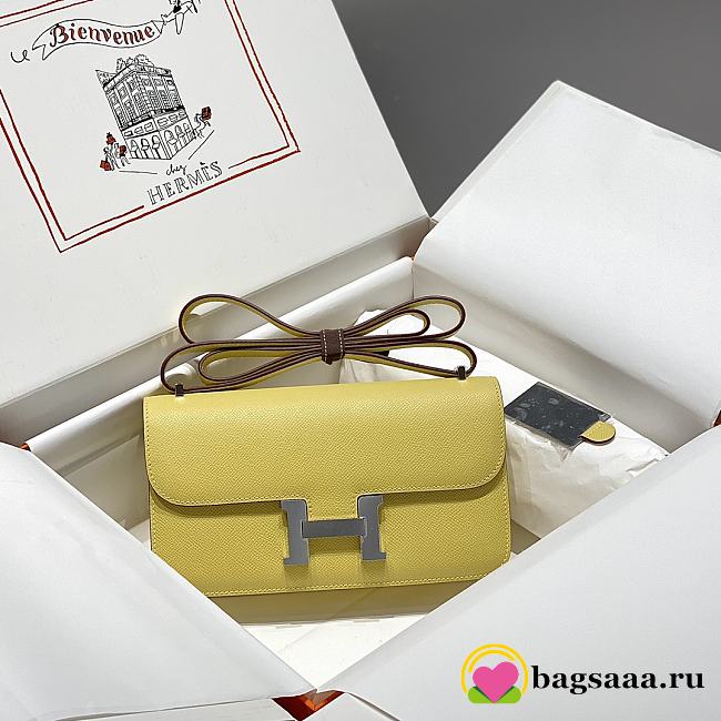 Bagsaaa Hermes Constance Elan Yellow & Silver - 24x12x4 cm - 1