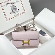 Bagsaaa Hermes Constance Elan Light Pink & Gold - 24x12x4 cm - 1