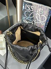 Bagsaaa Loewe Flamenco purse bucket in mellow nappa lambskin black - 32*17*24cm - 2