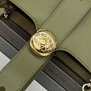 Bagsaaa Loewe Mini Pebble bucket in smooth calfskin olive green - 16*16*19.5CM - 2