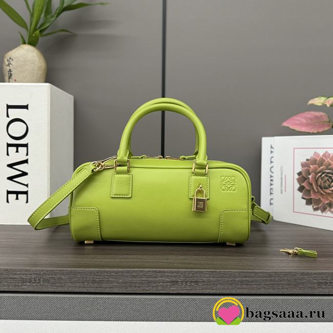 Bagsaaa Loewe Amazona 23 Cropped bag in nappa calfskin Meadow Green - 23x11x10 cm - 1