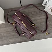 Bagsaaa Loewe Amazona 23 Cropped bag in nappa calfskin dark burgundy - 23x11x10 cm - 4