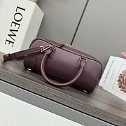 Bagsaaa Loewe Amazona 23 Cropped bag in nappa calfskin dark burgundy - 23x11x10 cm - 2